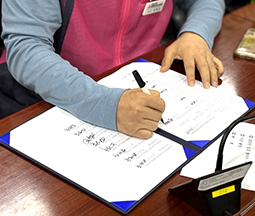 2025 집단입금교섭 체결식 사진