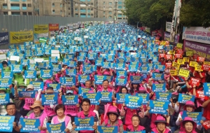 6월 23일 서울, 제주지역 총파업대회 현장 사진