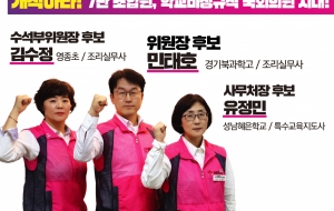 7기 전국동시선거 본조 및 지부 임원 후보 소개 사진